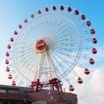 50m Fairground Ferris Wheel , Sky Rider Ferris Wheel Aluminum Alloy Cockpit