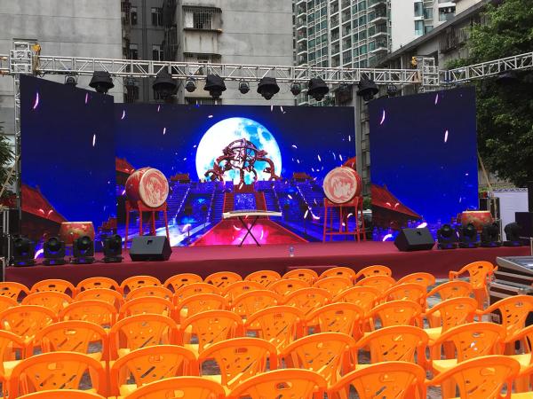 IP65 P6.67 RGB LED Wall Screen Display Outdoor , High Refresh Rate LED Video