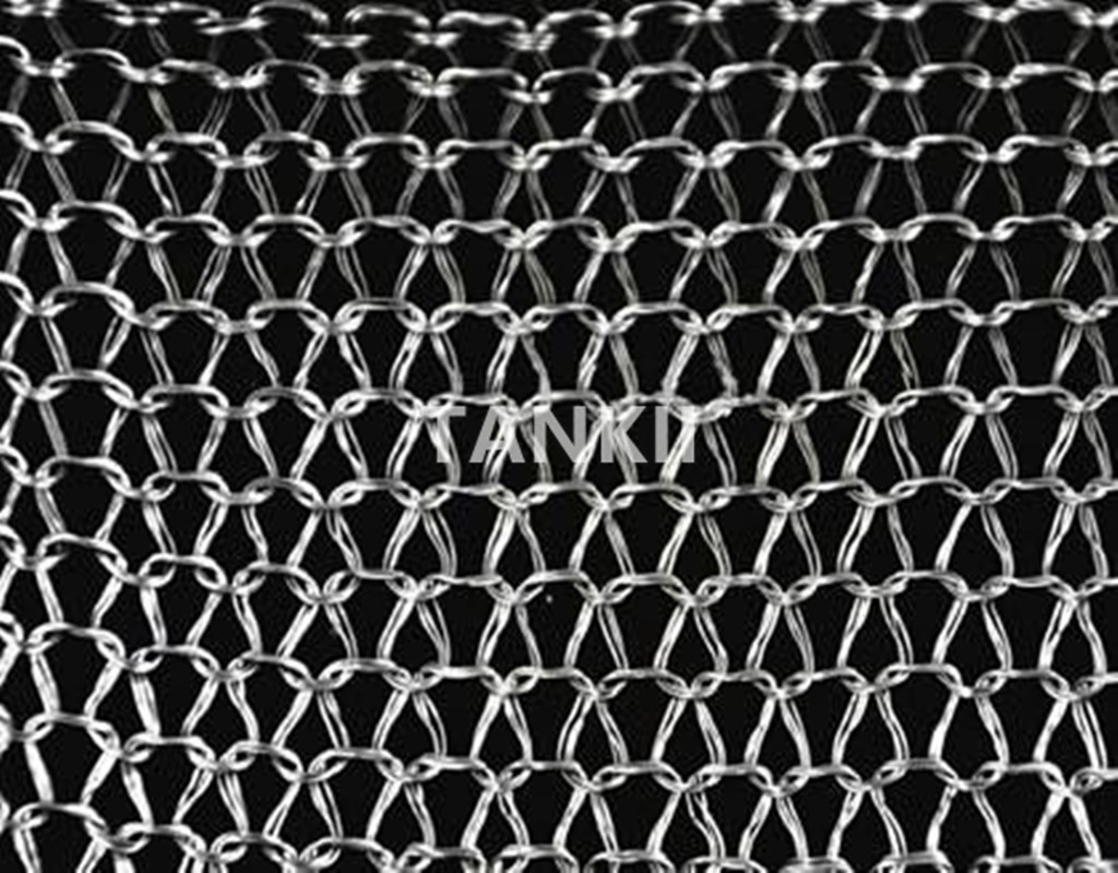 Knitted Stainless Steel Wire Mesh Braided Material High Temperature Resistant