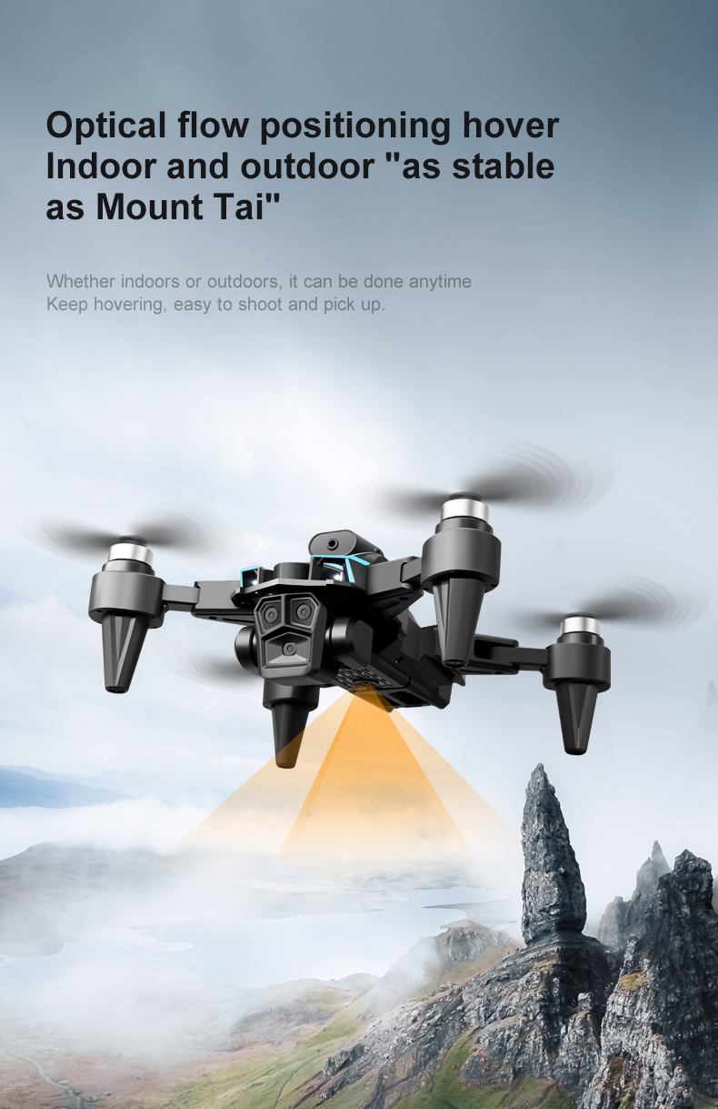 Newest 3 Hd Cameras K12 Max Drone Optical Flow 4k Fpv Infrared Obstacle Avoidance Drones Foldable Quadcopter RC Drone Toys