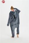 Wholesale Soft Cheap Grey Shark Festival Kigurumi Animal Pajamas Onesie