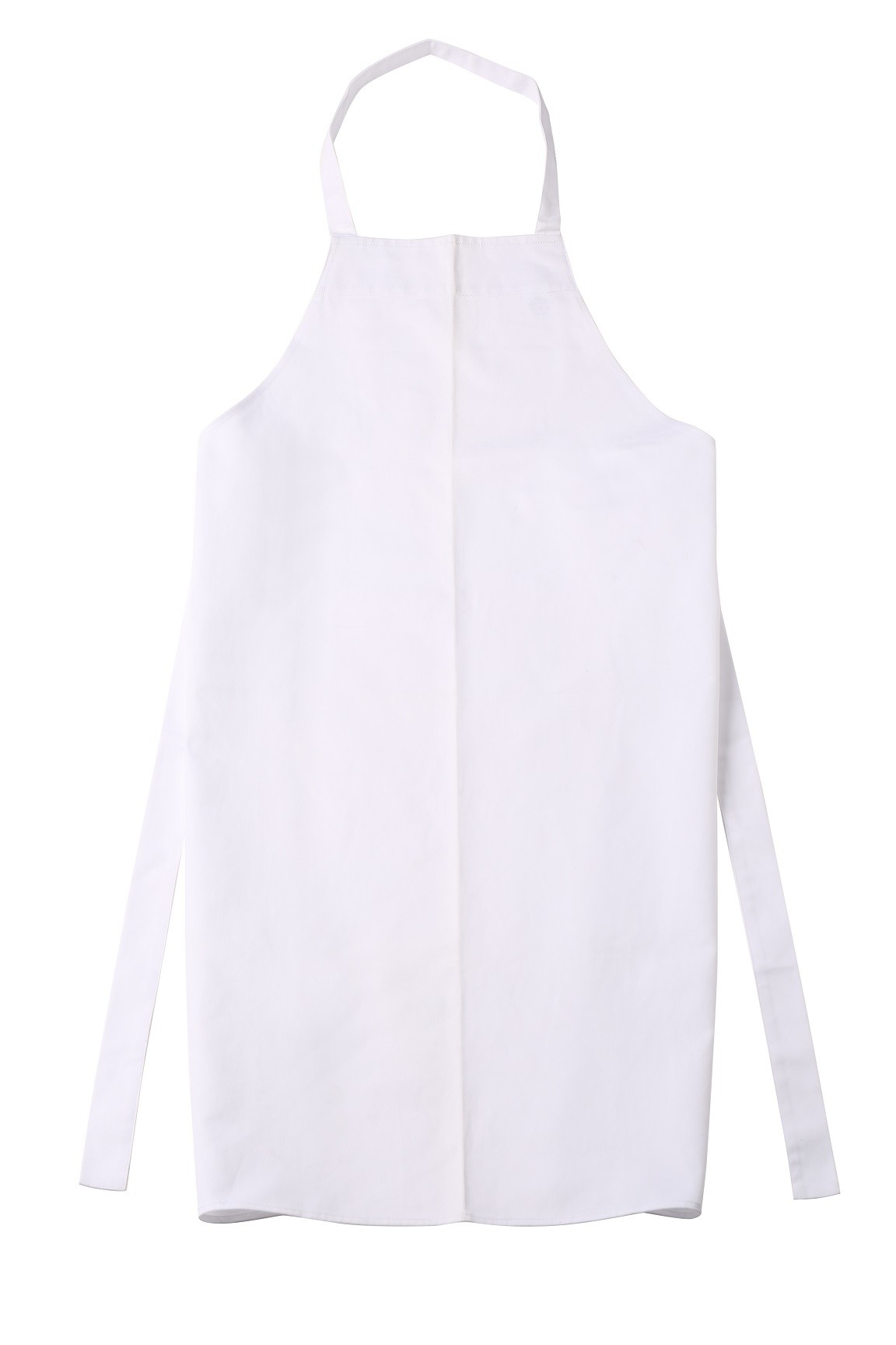 245 GSM 100% Cotton Twill 3/1 White Full Bib Apron Unisex Chef Uniform