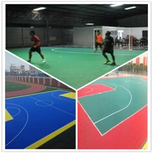 China 3W Futsal  PVC Vinyl Interlocking plastic flooring Tiles on sale