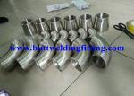 Din 2605 Titanium grade 2 30 45 90 degree elbow Butt Weld Fittings 1 / 2" - 80"