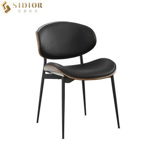 Wholesale Restaurant Modern Fabric Upholstered Dining Chairs H54.5cm Luxury Metal Legs from china suppliers