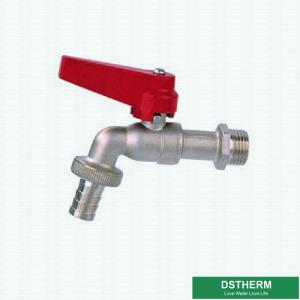 Wholesale Red Aluminum Straight Handle Customized Brand Middle Weight Brass Ball Bibcock Valve Brass Tap from china suppliers
