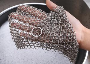 Wholesale Ss316 Welded Chain Mail Scrubber Kitchen Tools Cleaner from china suppliers