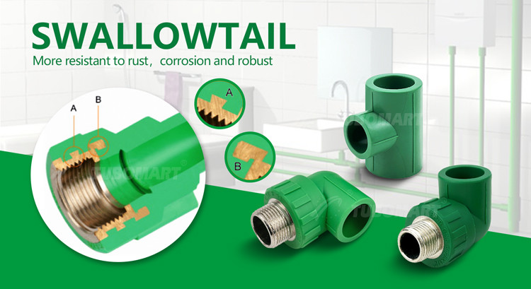 OEM PPR Plastic Pipe Elbow PN10 PN16 PN20 PN25 Plumbing PPR Fittings