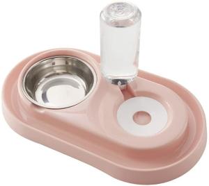 Wholesale Double Dog Cat Bowls, Stainless Steel Dog Bowl Cat Food Bowls and Water Feeder with Automatic from china suppliers