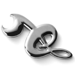 Wholesale Silver Plating Zinc Alloy Metal Bottle Opener 73*40mm Music Notes Design from china suppliers