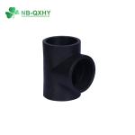 HDPE Pipe Connectors Plastic Injection Pipe Fittings Flange Tee for Customizable