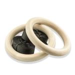 Body Workout Exercise adjustable strap wooden gym ring Gymnastics Rings