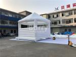 Outdoor White Bounce House With Roof For Wedding Bouncy Castle For Party