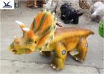 Lovely Kiddie Rides Animatronic Cartoon Walking Dinosaur Motorized Toy Car