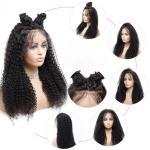 Natural Black 150% Lace Front Human Hair Wigs