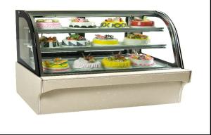 Wholesale Glass Door Food Warmer Showcase 3 , Upright Cake Cooling Showcase For Bar from china suppliers
