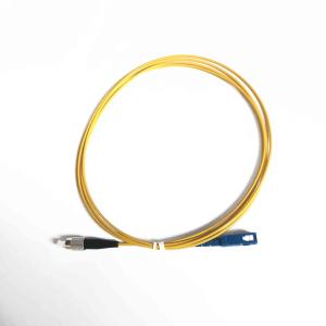 Wholesale Yellow Optical Fiber Patch Cord 2.00mm SC / UPC - FC / UPC 2.0 Meter 2.00mm Fiber Optic Pigtail from china suppliers