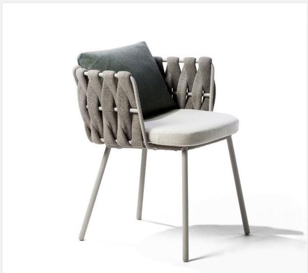 Nordic Outdoor Table Chair Combination Garden Rattan Simple Ribbon Chair