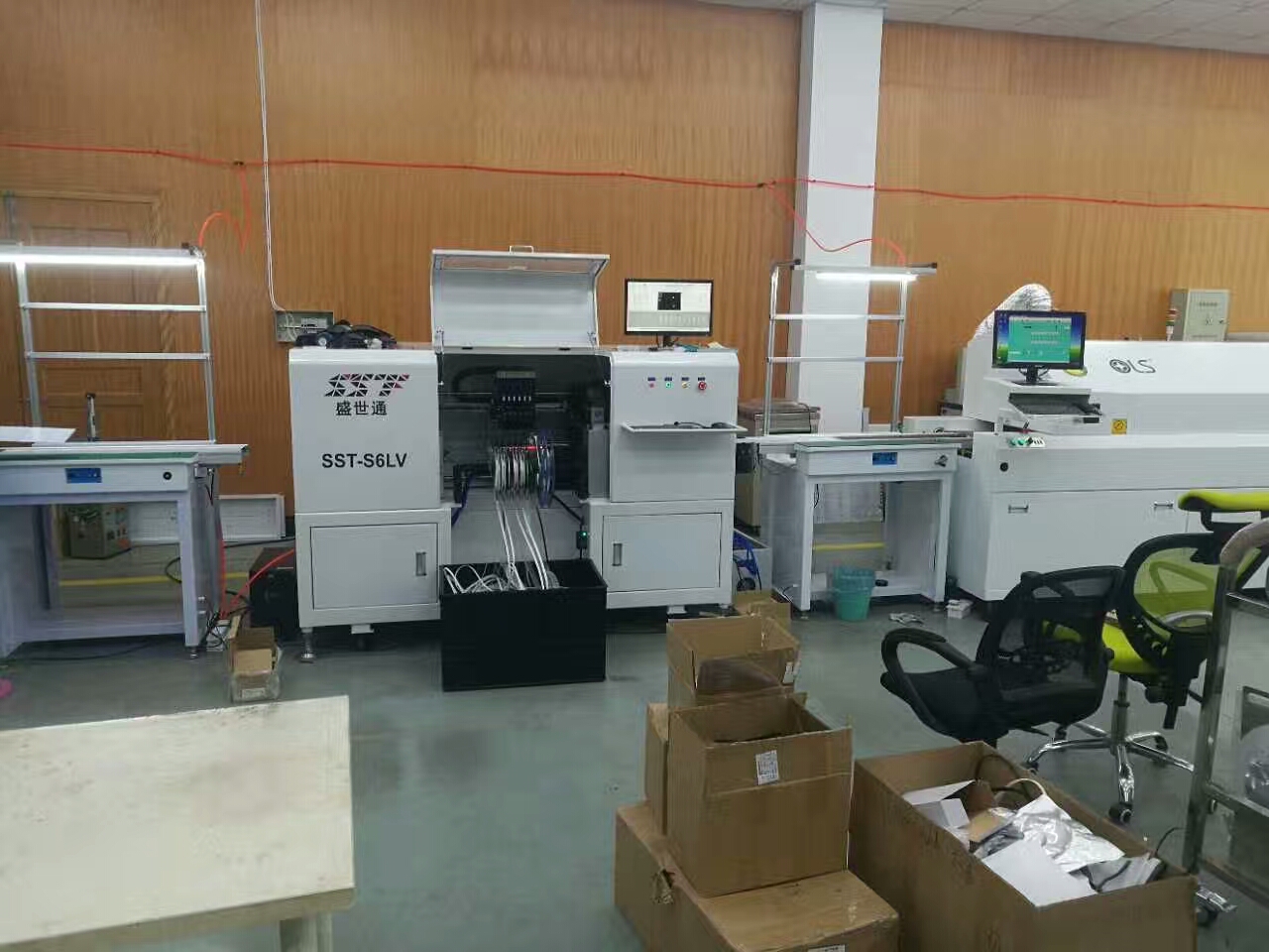 Chain Rail Type Reflow Soldering Machine , 8 Zone PC Control SMD Reflow Oven