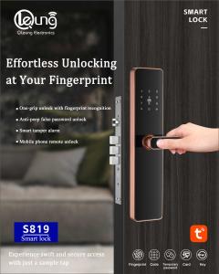 Wholesale 6068 Mortise Fingerprint Doorlock Tuya TTlock Wifi APP Optional from china suppliers