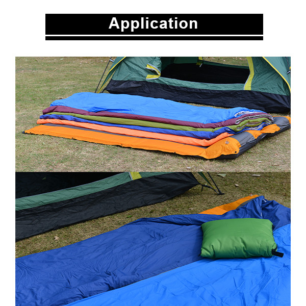 Purple Cotton Single Envelope Large Sleeping Bag Backpacking Camping Bag For Adults