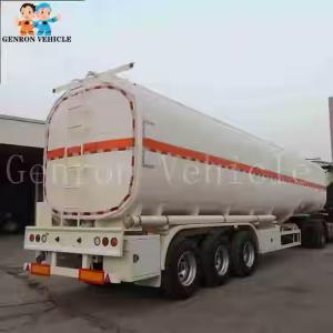 Wholesale Genron 7000L 3axles 9silos carbon steel/aluminum fuel tanker semi trailer from china suppliers