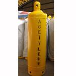 GB/T11638 Standard 40L size QF-15A Valve Welding Acetylene Gas Cylinders