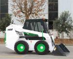 Steel White Color Mini Skid Steer , 1100 Skid Steer Side Loader Fork Truck
