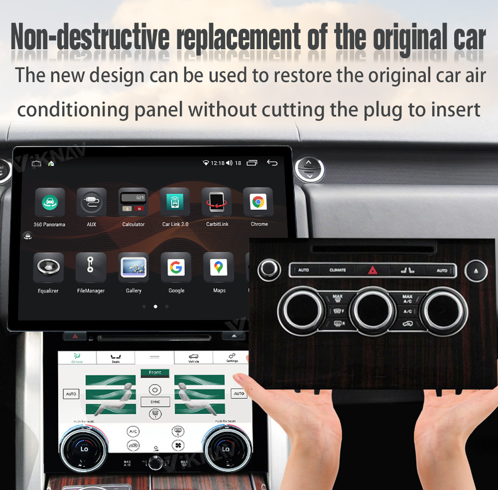 Viknav Car Radio For Range Rover Vogue L405 (2013-2017) 13.6 inch With AC panel Upgrade Multimedia Player Navigation