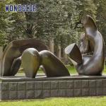 Large Outdoor Abstract Art Geometric Copper Sculpture