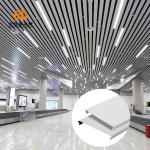 Powder Coated Metal Aluminium Slat Strip False Ceiling For Office Building Heat