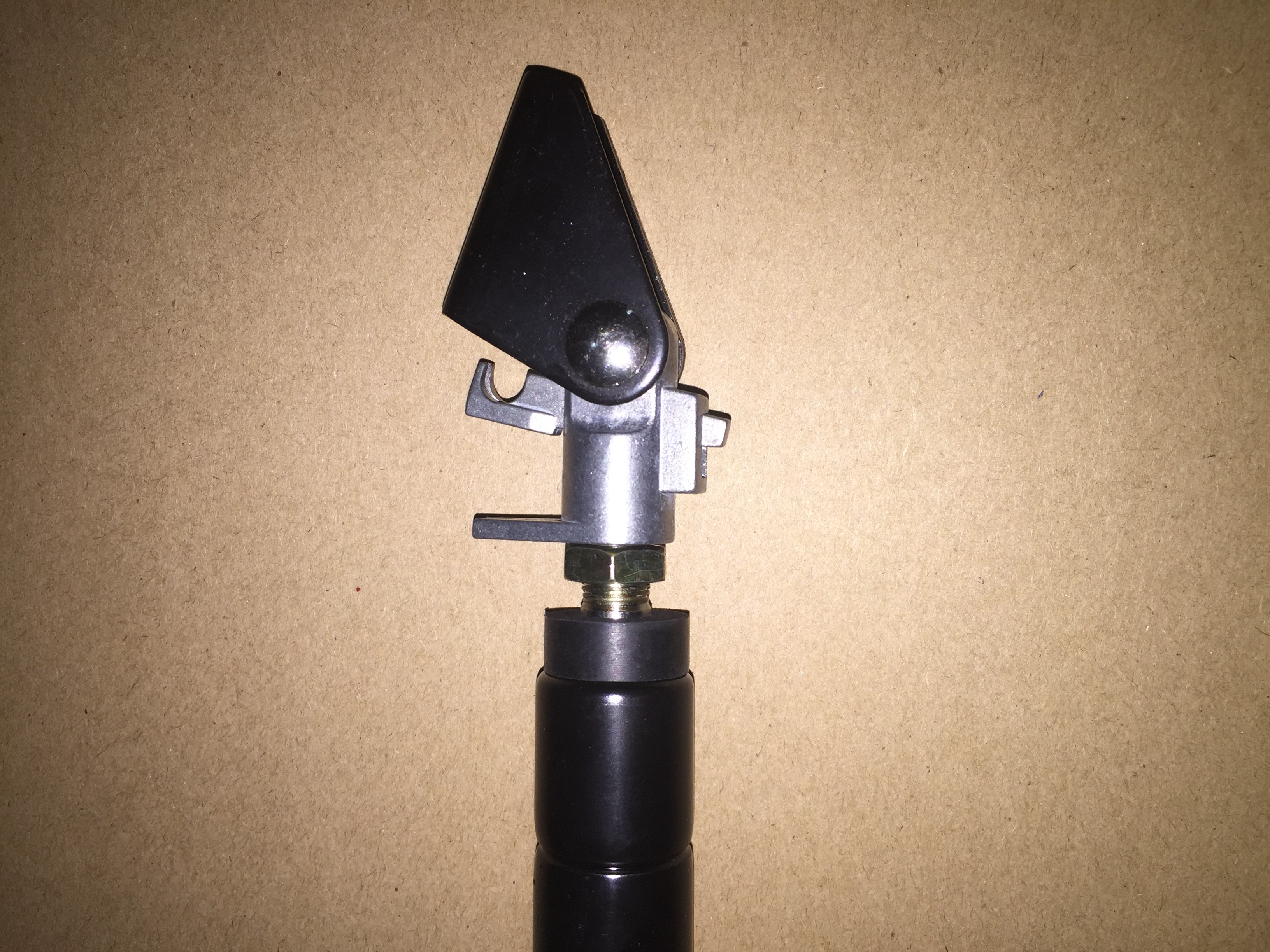 Black Adjustable Lockable Gas Spring With Control Arm Triangle Connector