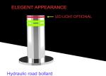 Crash Rated Standard Car Park Bollards Retractable Anti Ram Vehicle Barriers
