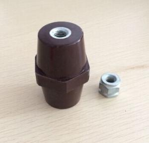 Wholesale SEP6541 hexagon electric insulator M12 bus bar support DMC brown bus bar from china suppliers