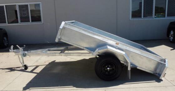 7x4 Hot Dipped Galvanized Trailer Heavy Duty with Mechanical Disc Brake 1400KG