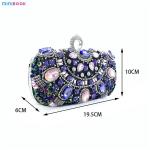 Style Evening Bag Handmade Bags Spherical Round Beaded Flowers Ladies Peal Party