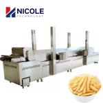 Continuous Industrial Potato Chips Deep Frying Machine Electric SUS 304