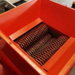 Car Tire Waste Plastic Shredding Machines 5000kg Four Shaft