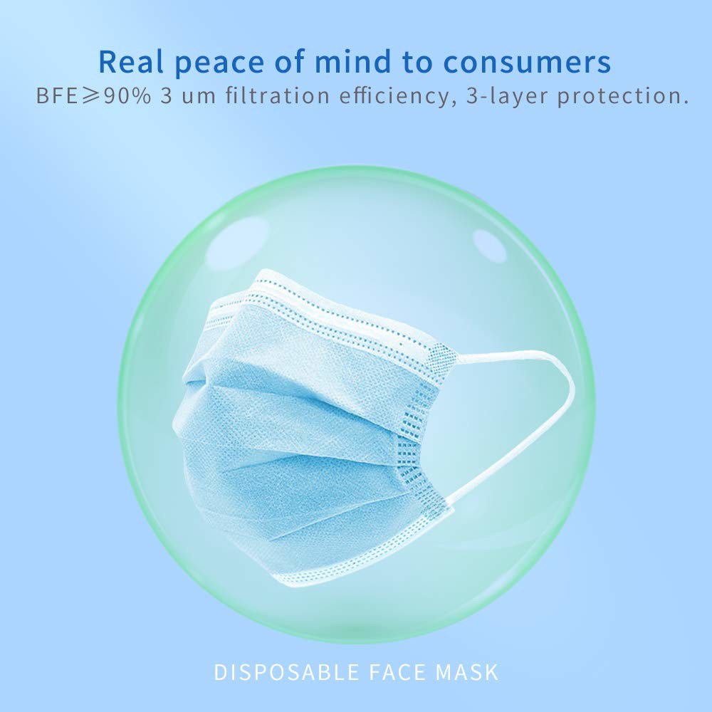 3 Layer 95% BFE Disposable Surgical Face Mask