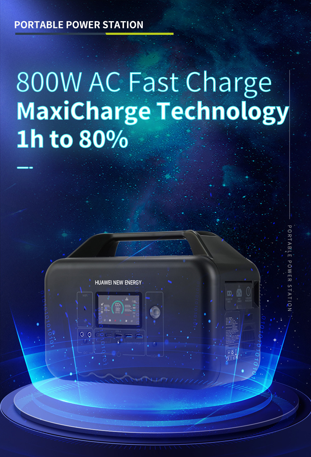 1000w 1008wh Battery Portable Power Station AC Outdoor Energy Storage UPS