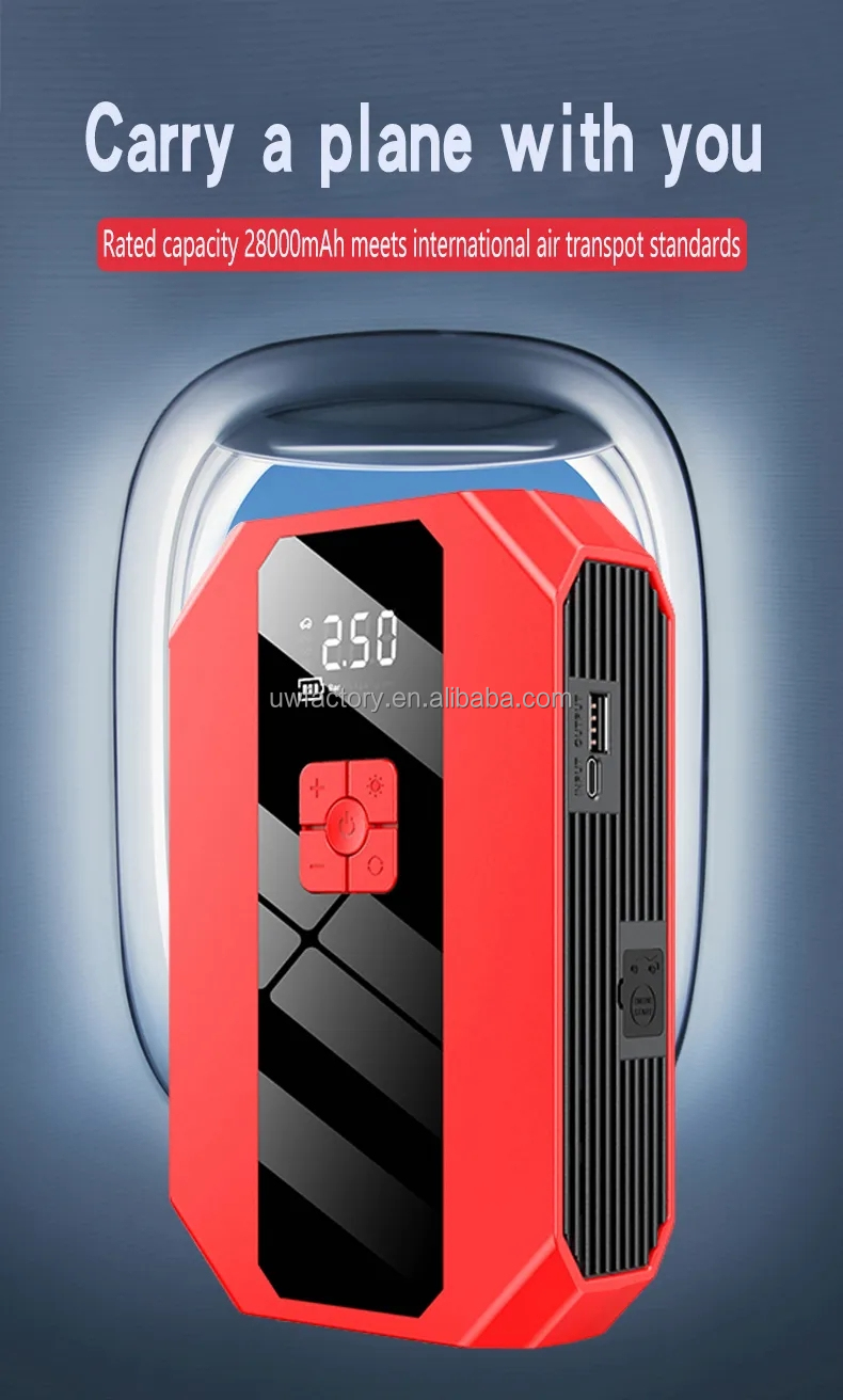 CAR POWER STATION Mini Multi-Function Automotive Portable Car Battery Jump Starter for Versatile Applications