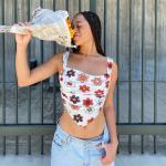 Halter Irregular Slim Ladies Camisole Tank Tops
