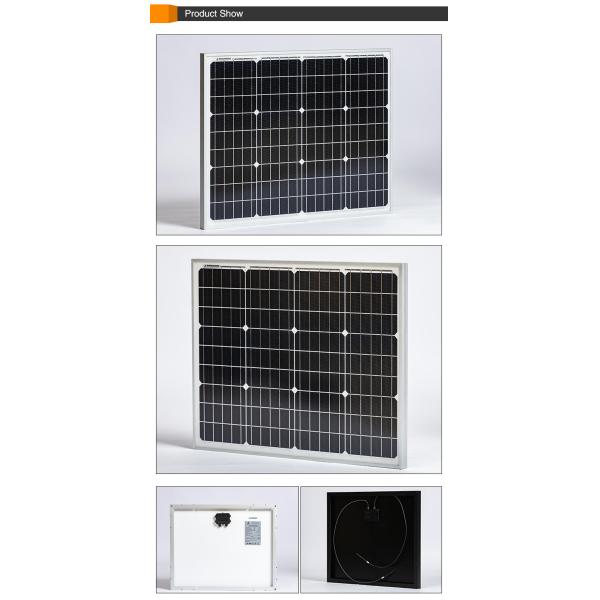 OEM Monocrystalline Silicon PV Panels , Multifunctional Mono Solar Panel