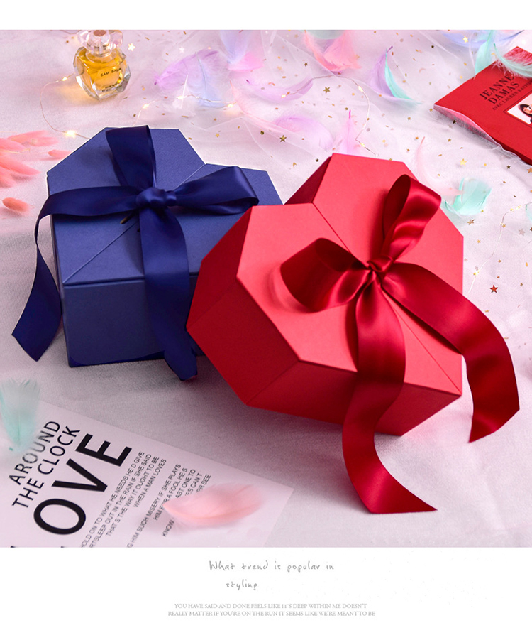 Custom Packaging Box Luxury Wedding Gift Box Cardboard Magnetic Gift Box With Ribbon