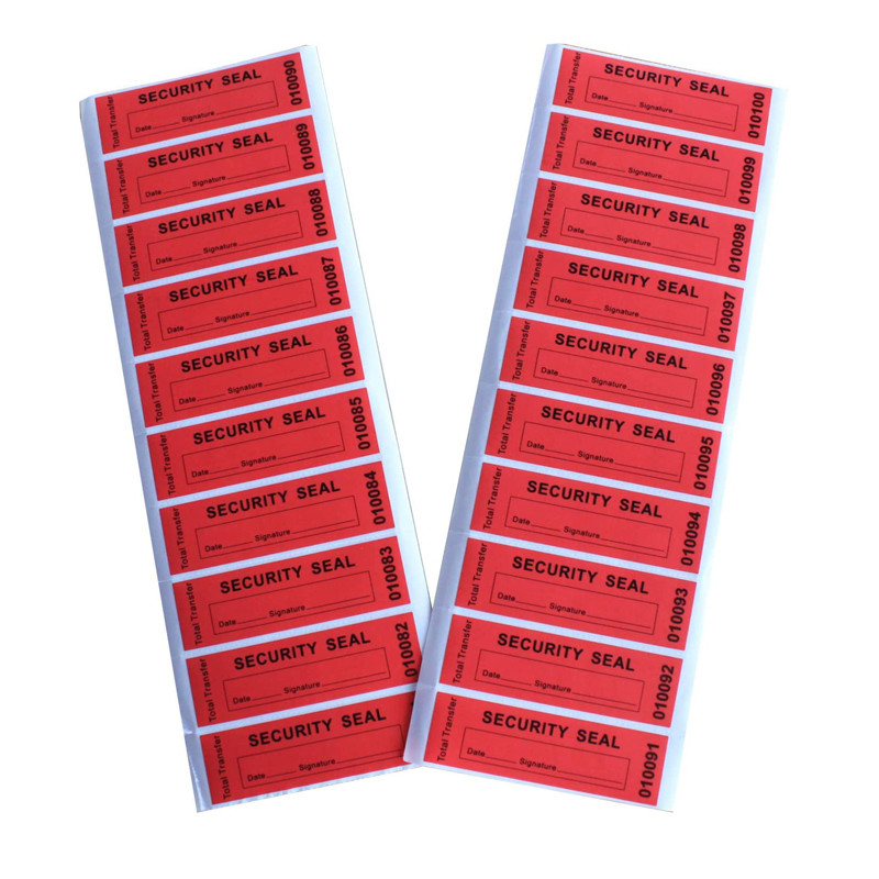 Void Open Warranty Security Label Self Adhesive Tamper Evident Label For Envelopes