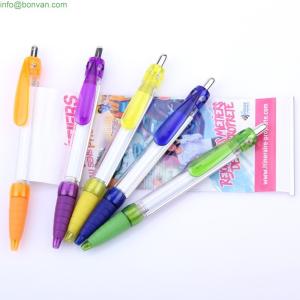Wholesale classical printed logo branding flag pen,paper plag banner plastic pen from china suppliers