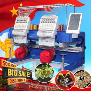 Wholesale 98% similar to tajma embroidery machine HO1502H cheapest china 2 head cap t-shirt flat logo embroidery machine prices from china suppliers