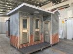PVC Flooring Steel Structure Wall 10mm Mobile Public Toilets