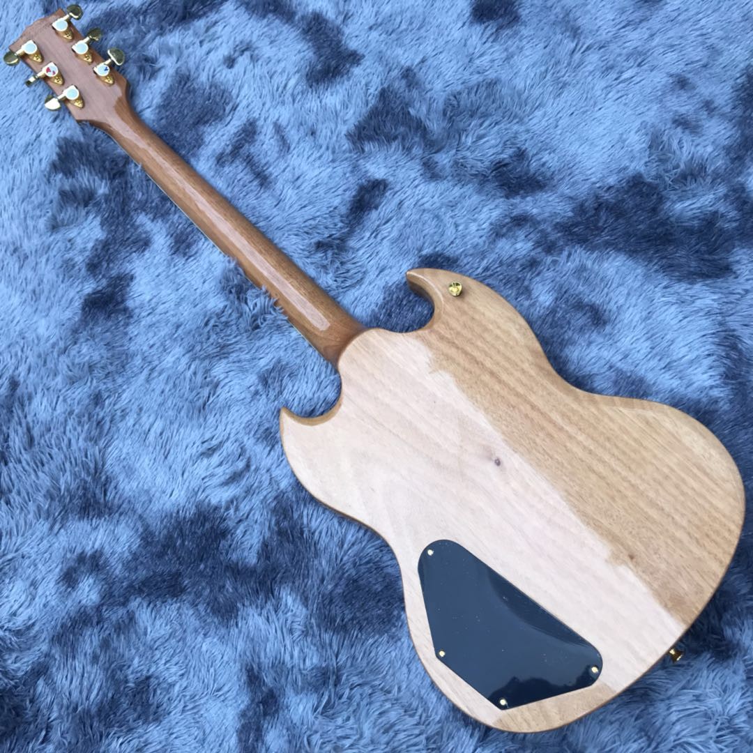Custom F Hole SG Electric Guitar Mahogany Body Neck