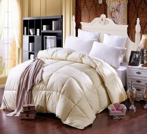 Wholesale King Size Cotton Duck Down Feather Quilt / Duvet Box Quilting for Wedding or Household from china suppliers